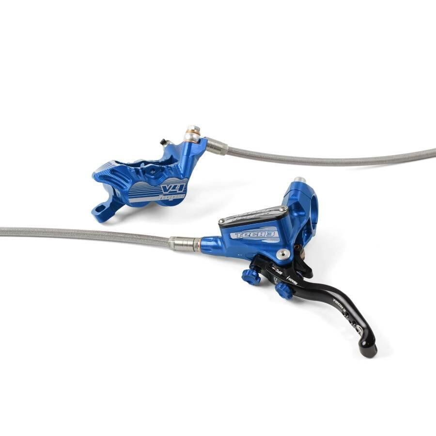 Tech V EU No Rotor Braided Front LH BLUE