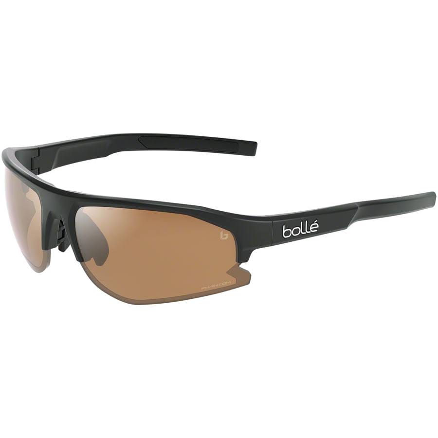 Bolle BOLT 2.0 Sunglasses Matte Black, Phantom Brown Gun Photochromic Lenses