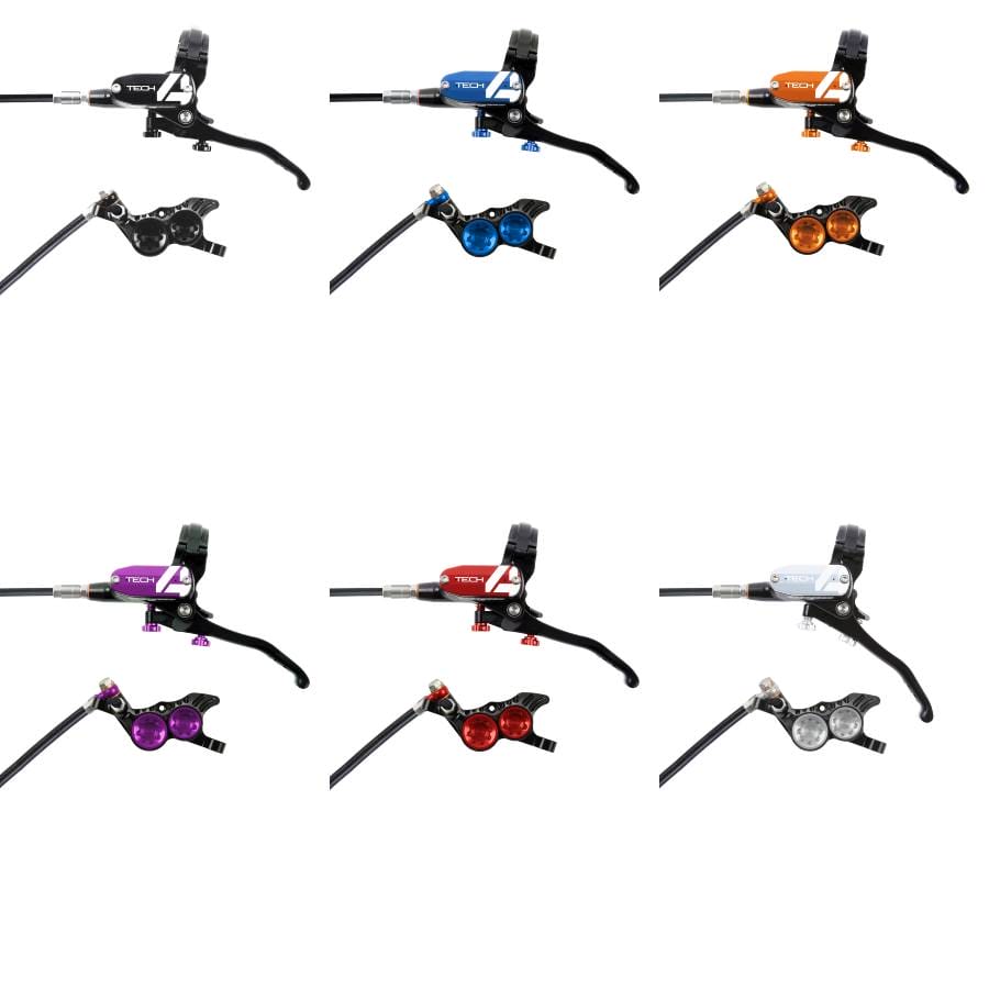 Hope Tech 4 V4 - No Rotor - Black Hose (Black) Brand New All Colors