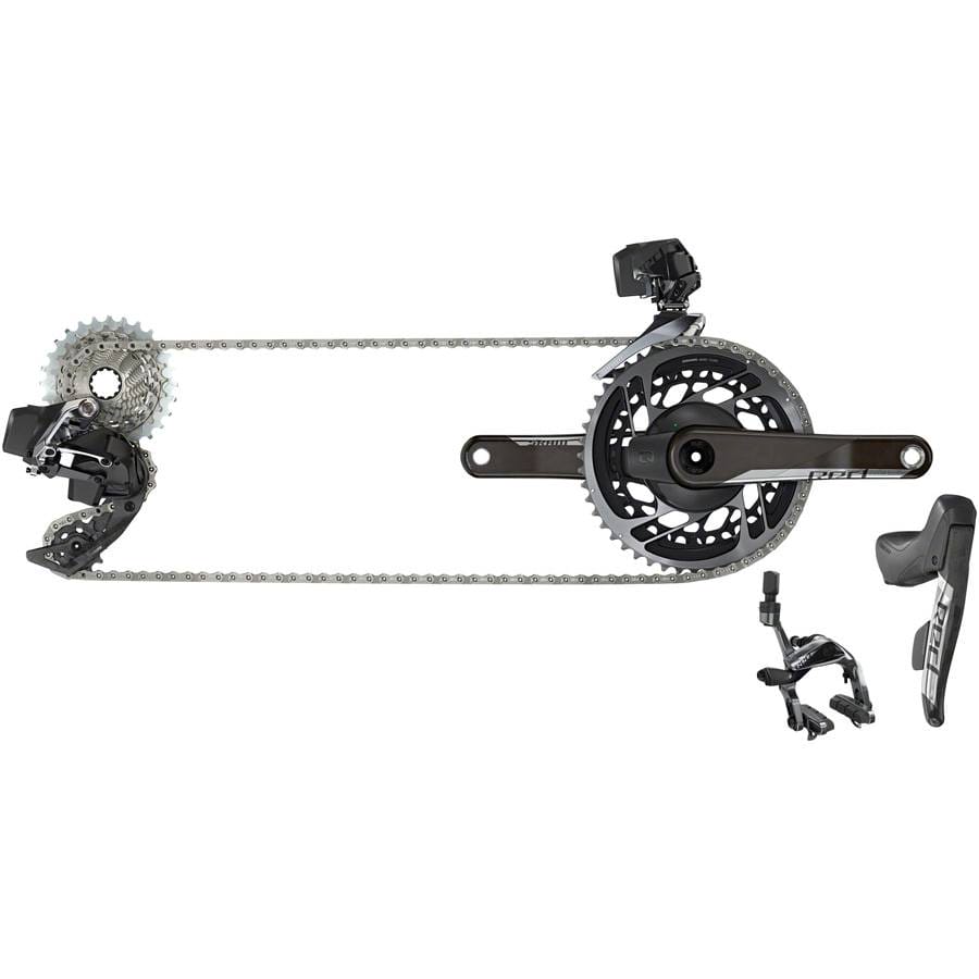 SRAM RED eTap AXS Electronic Road Groupset - 2x, 12-Speed, Cable Brake/Shift Levers, eTap AXS Front and Rear Derailleurs, B1