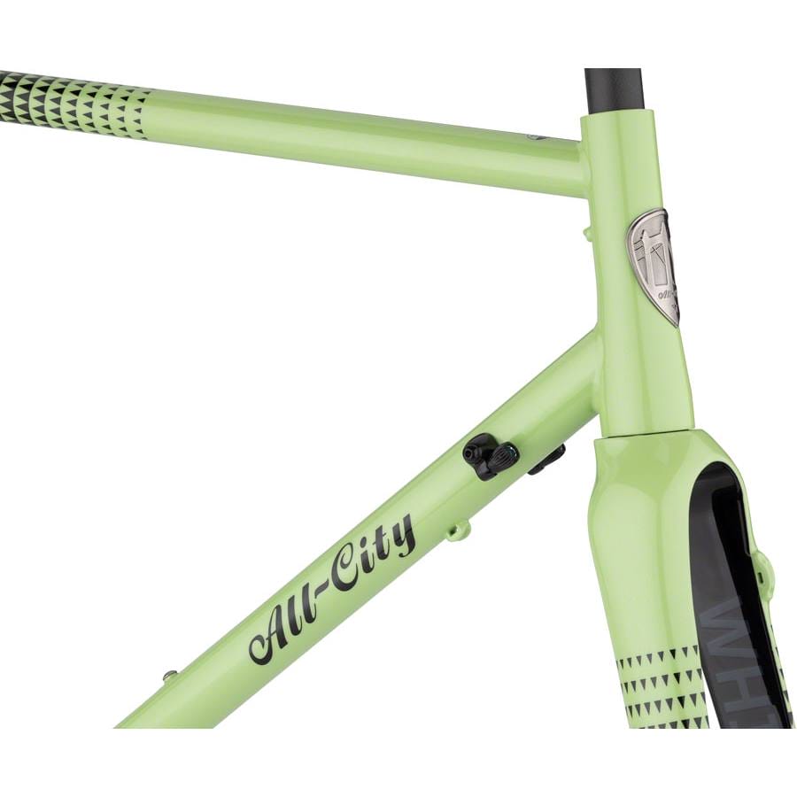All-City Zig Zag Frameset - 700c, Steel, Honeydew Bling - Image 2