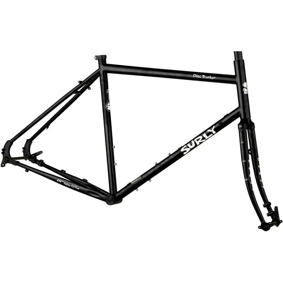 Surly Disc Trucker Frameset - 26", Steel, Hi-Viz Black
