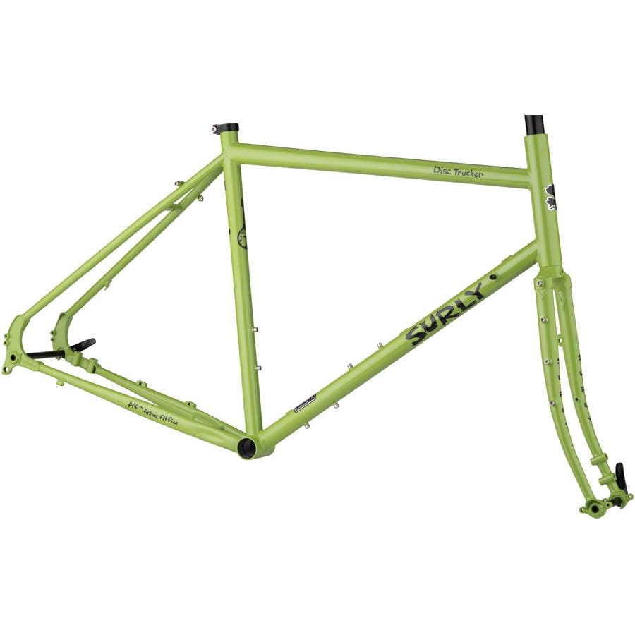 Surly Disc Trucker Frameset - 700c, Steel, Pea Lime Soup
