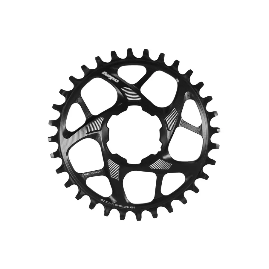Hope R22 Spiderless Chainring Black