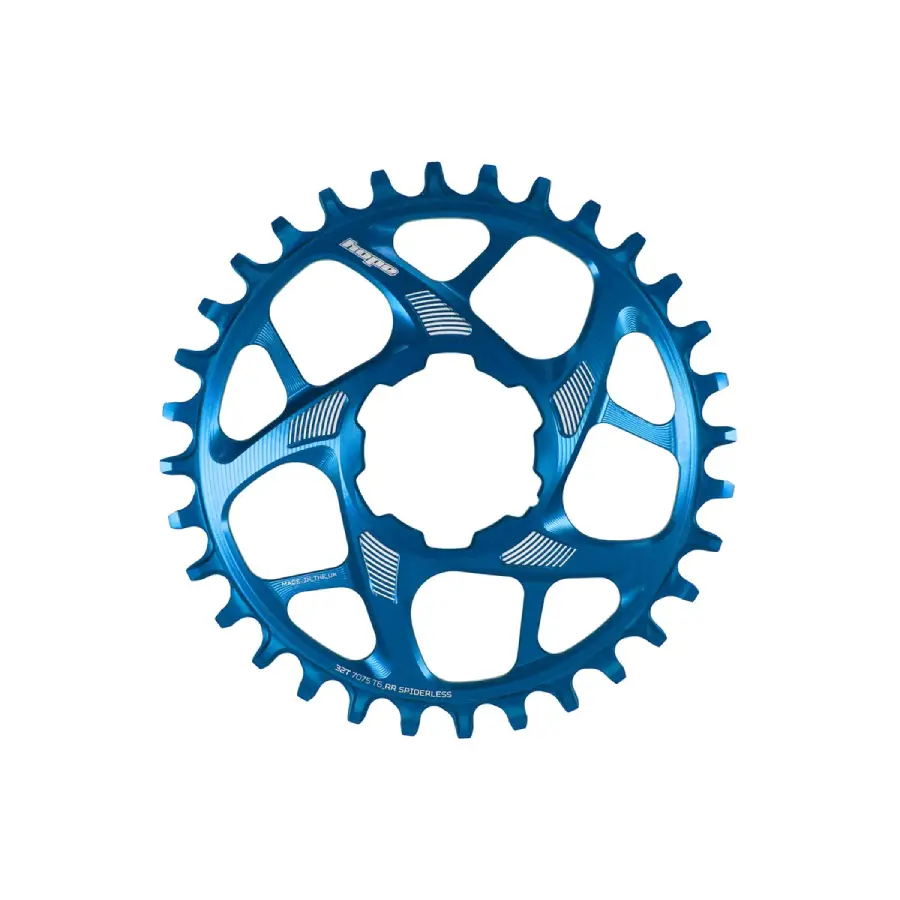 Hope R22 Spiderless Chainring Blue