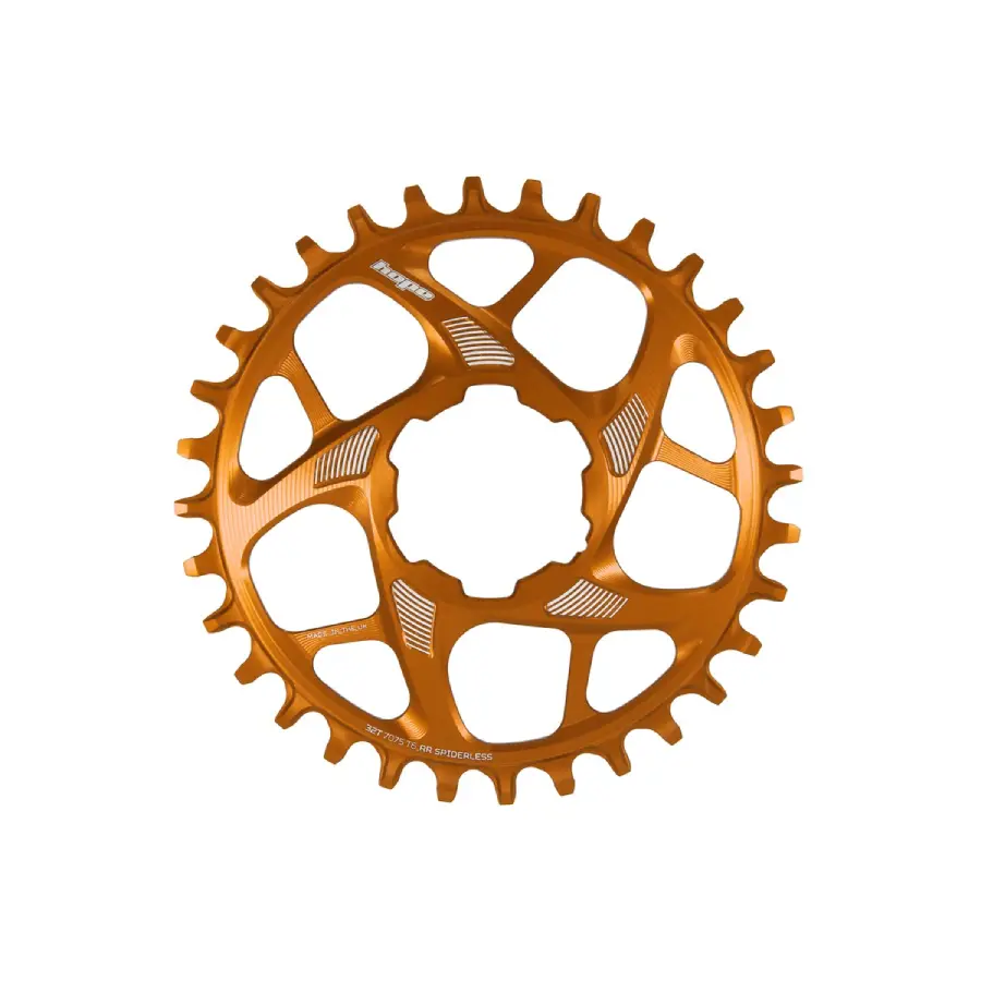 Hope R22 Spiderless Chainring Orange