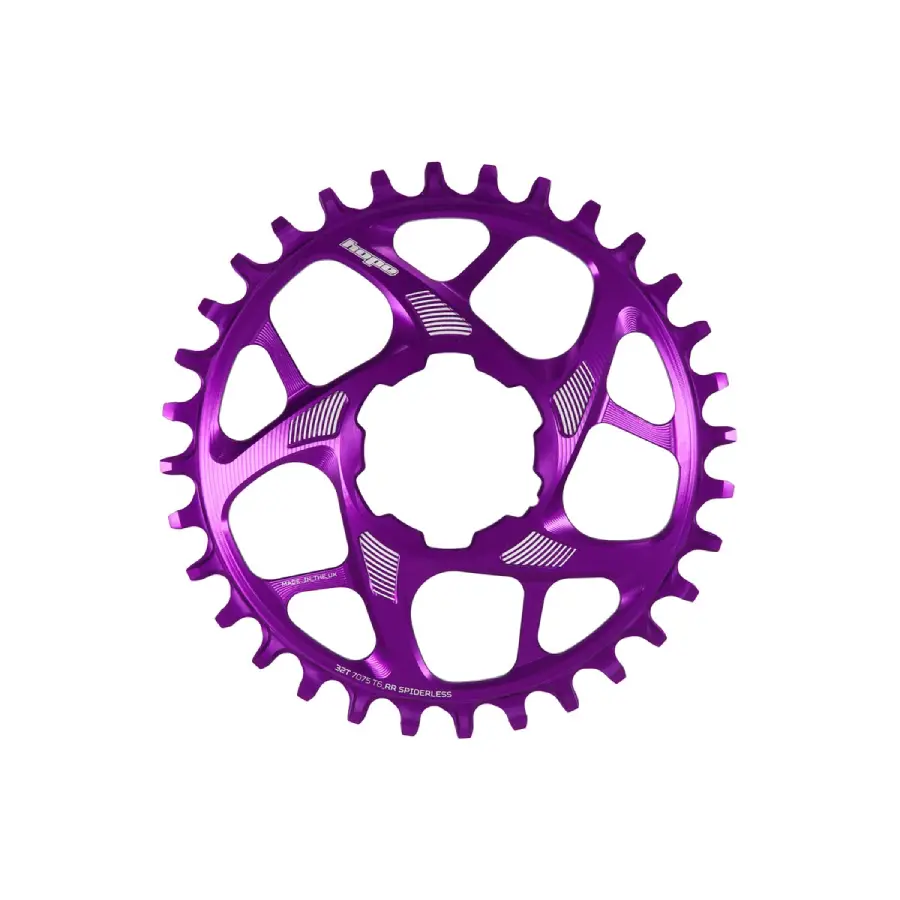 Hope R22 Spiderless Chainring Purple
