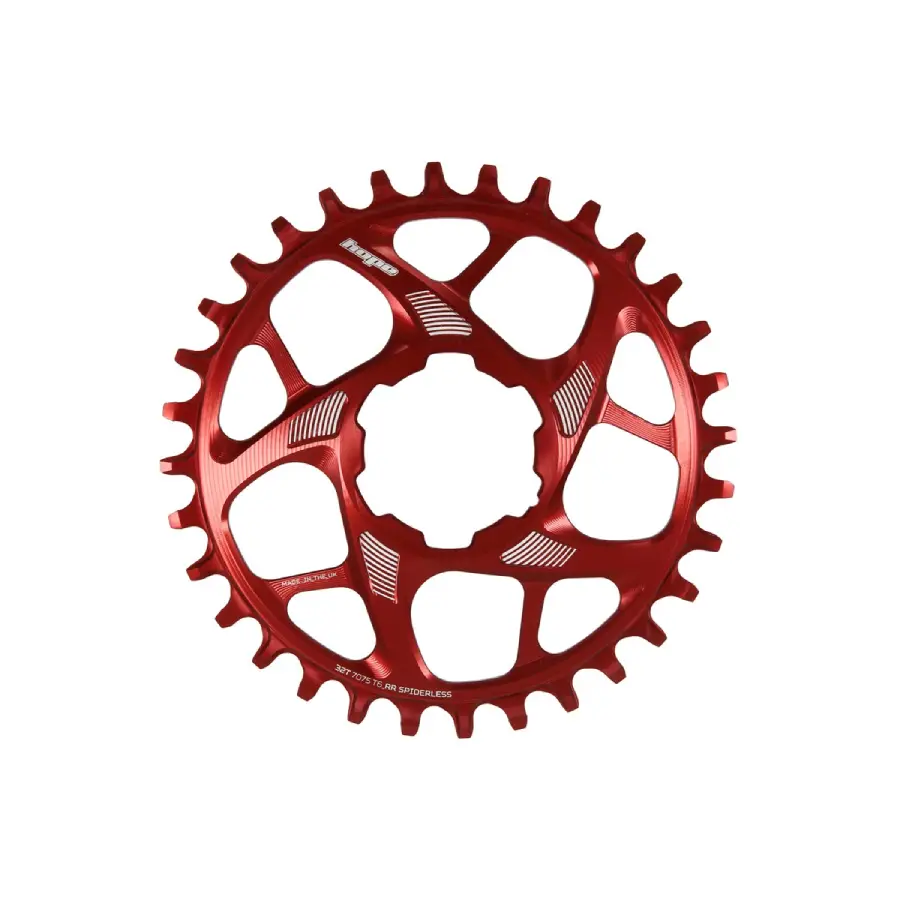 Hope R22 Spiderless Chainring Red