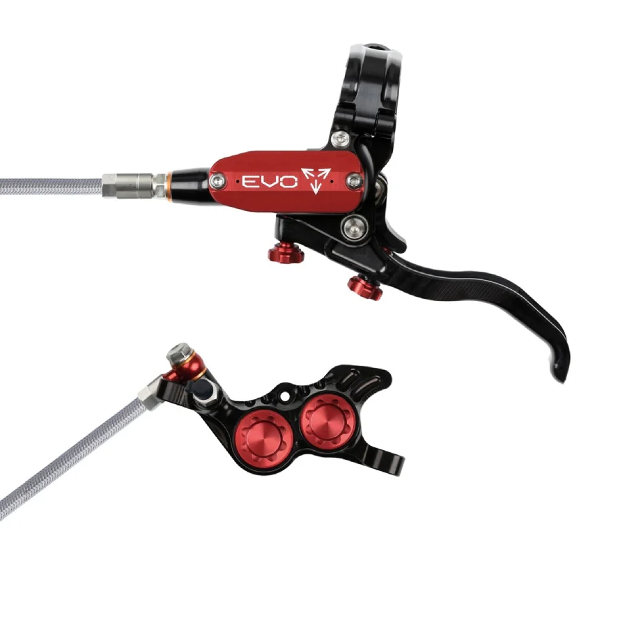 Hope Tech 4 EVO GR4 Braided No Rotor (Black) Brand New Black Red