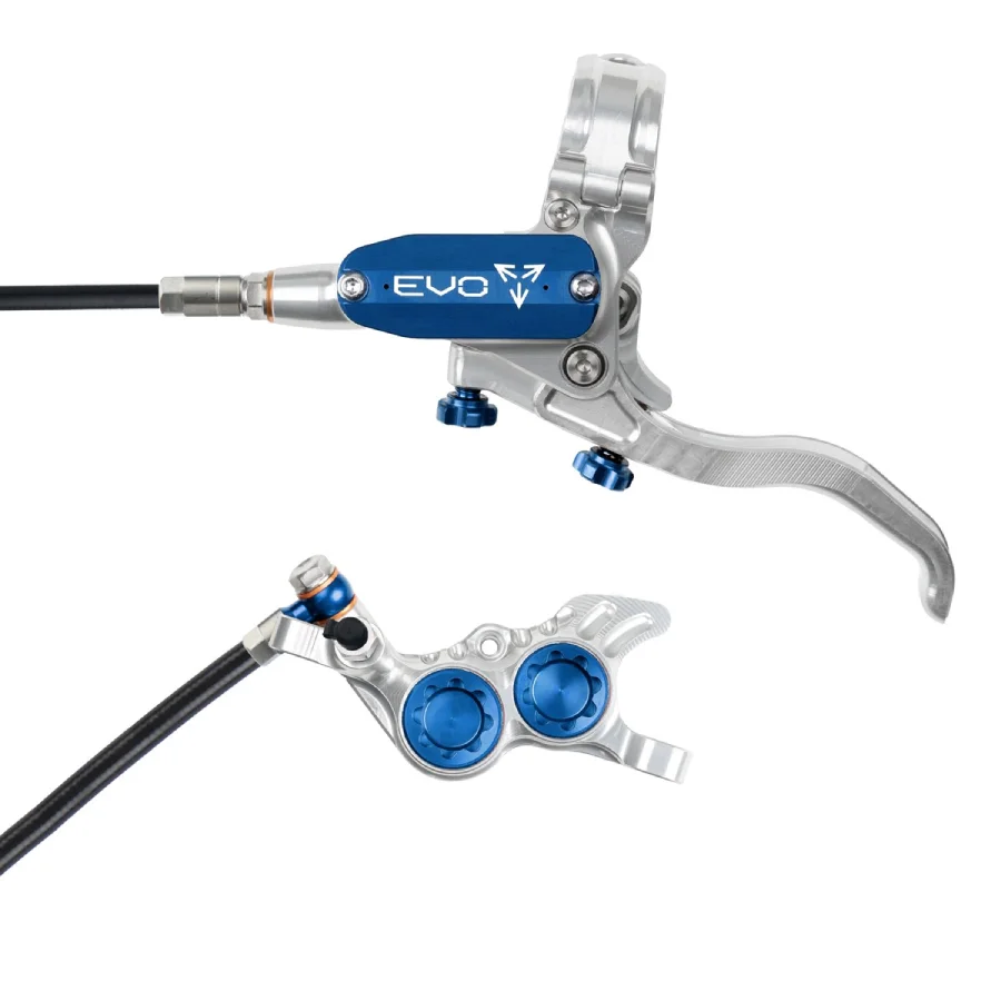 Hope Tech 4 EVO GR4 - No Rotor Black Hose (Silver) Brand New All Color Accent Options - Image 3