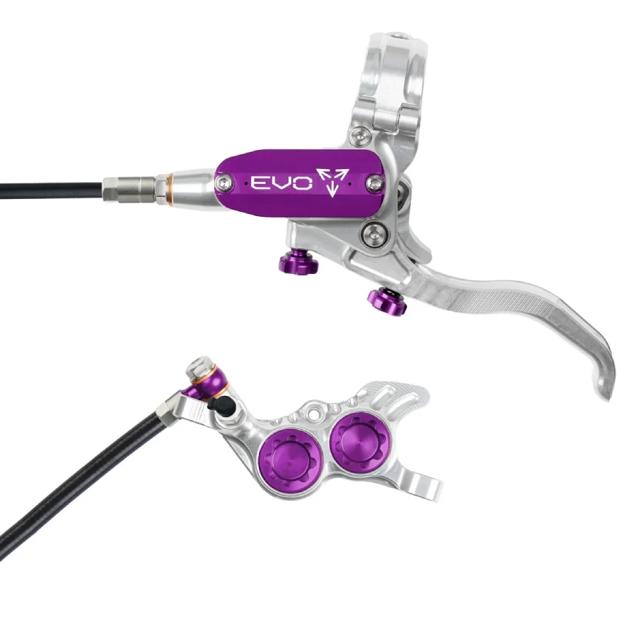 Hope Tech 4 EVO GR4 - No Rotor Black Hose (Silver) Brand New All Color Accent Options - Image 5