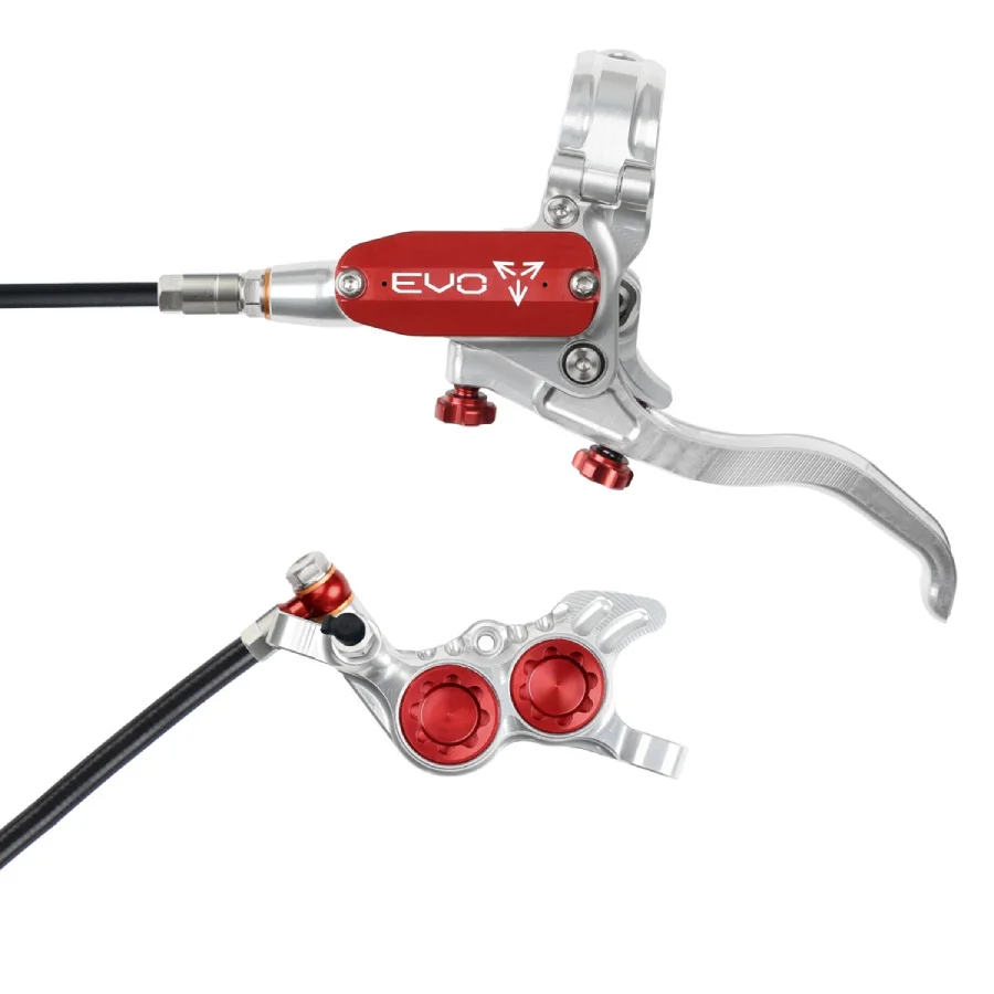Hope Tech 4 EVO GR4 - No Rotor Black Hose (Silver) Brand New All Color Accent Options - Image 6