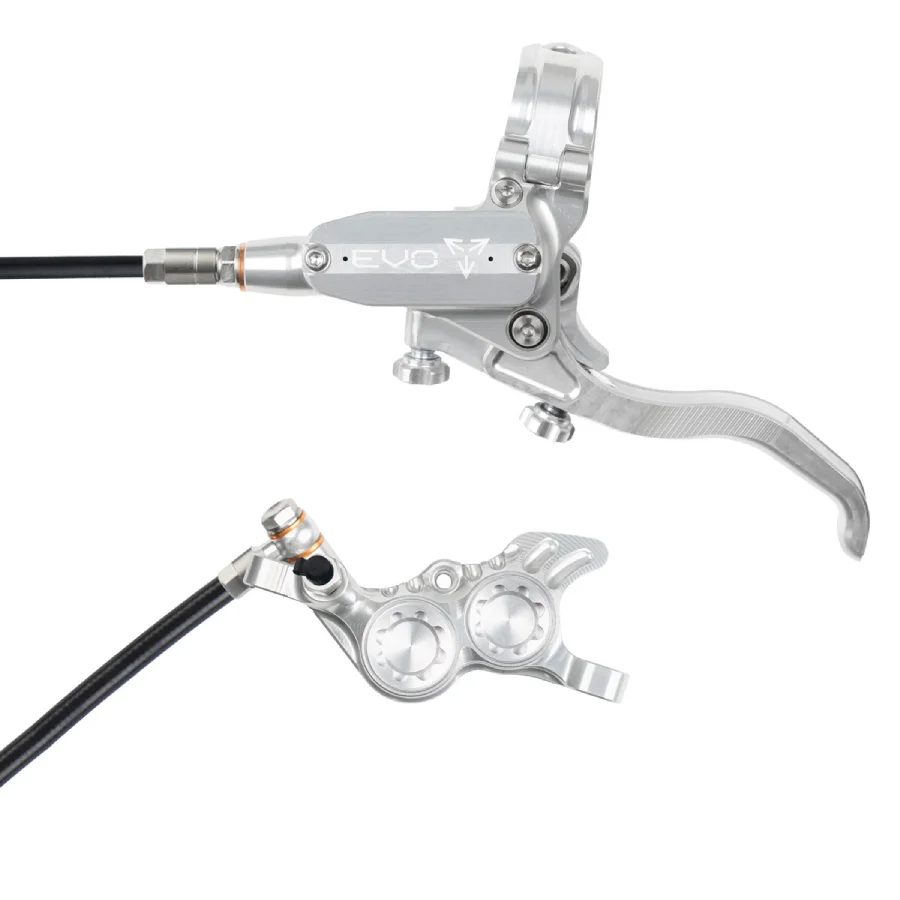 Hope Tech 4 EVO GR4 - No Rotor Black Hose (Silver) Brand New All Color Accent Options - Image 7