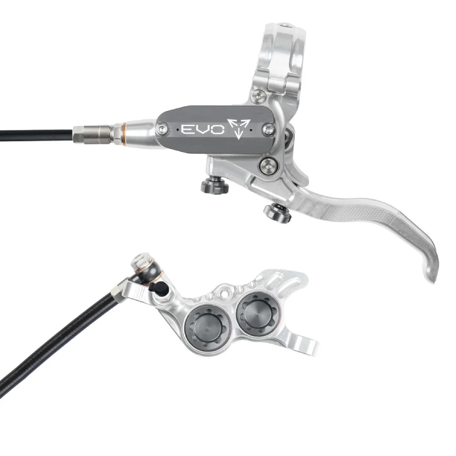 Hope Tech 4 EVO GR4 - No Rotor Black Hose (Silver) Brand New All Color Accent Options - Image 8