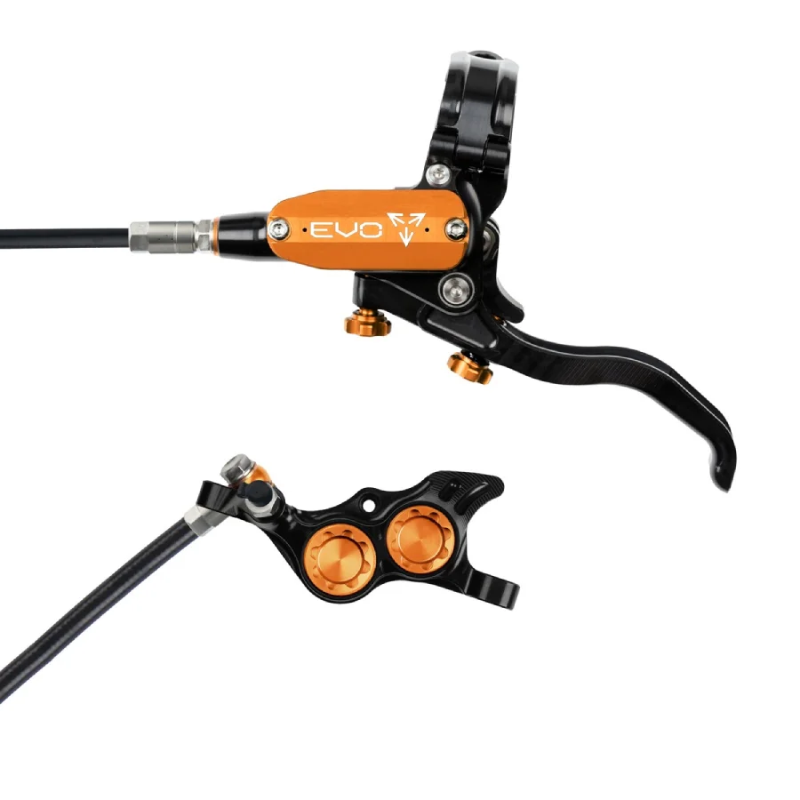 Hope Tech 4 EVO TR4 Black Hose (Black) No Rotor Brand New Black Orange