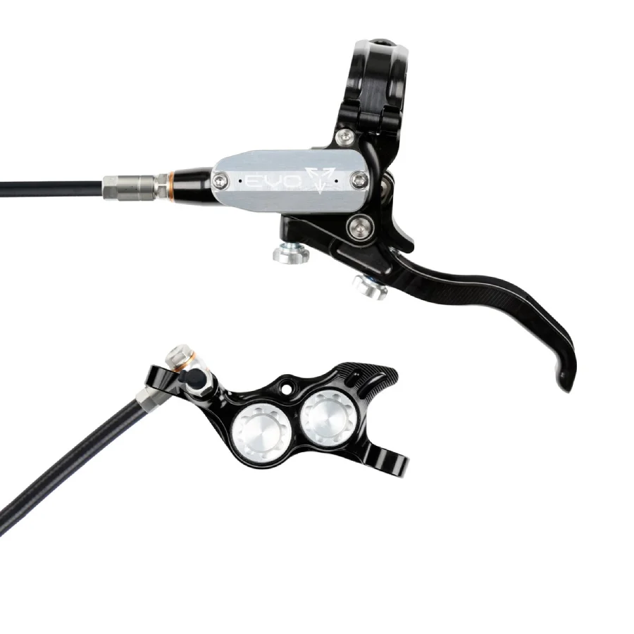 Hope Tech 4 EVO TR4 Black Hose (Black) No Rotor Brand New Black Silver